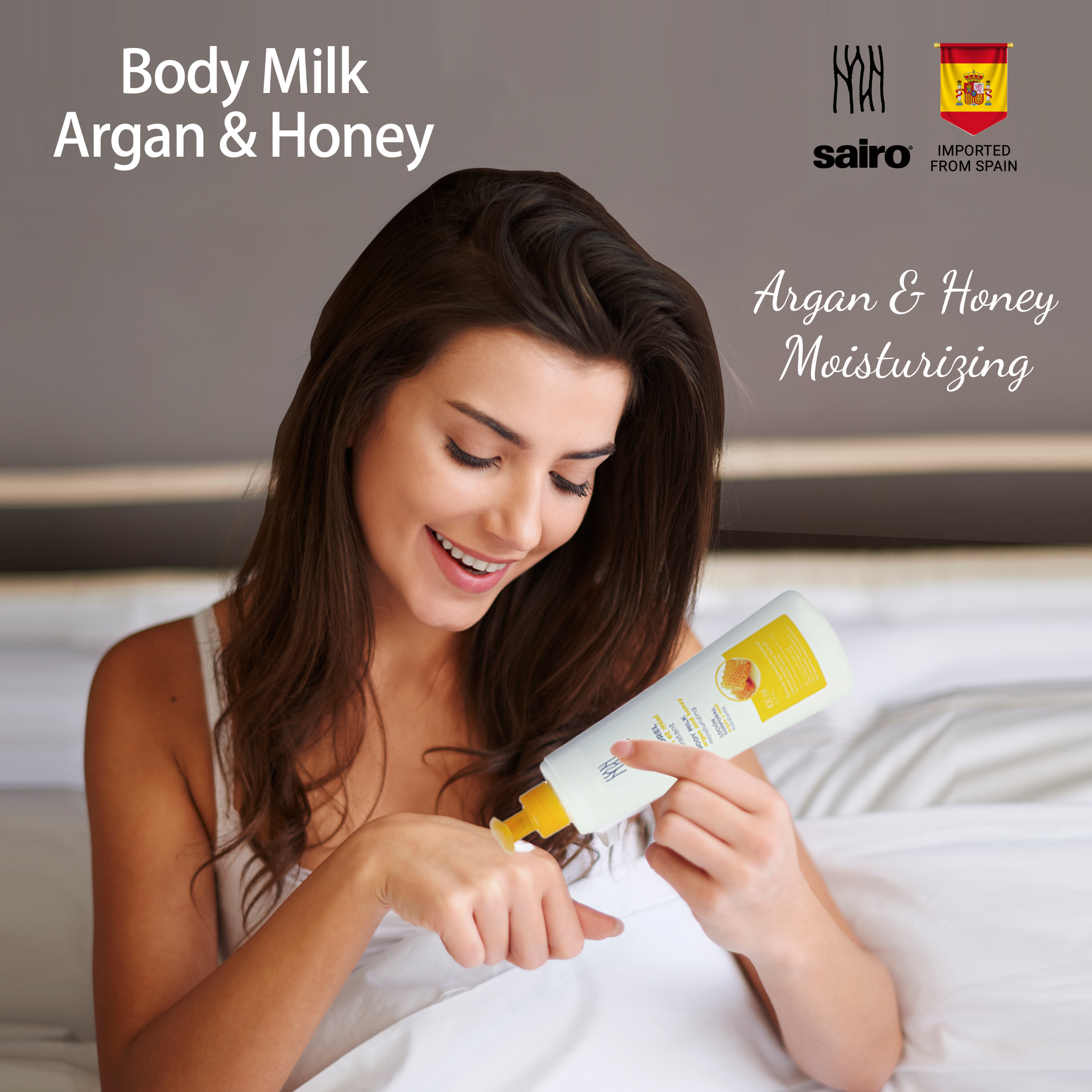 Argan & Honey Hydrating Body Milk - Sairo